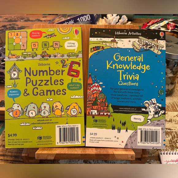 Number Puzzles & Games & General Knowledge Trivia Brand New!  PB - Picture 2 of 2